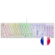 Mars Gaming MK422 Teclado Mecánico Gaming RGB Blanco Switch Marrón (FR)