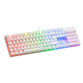 Mars Gaming MK422 Teclado Mecánico Blanco RGB Switch Rojo (PT)
