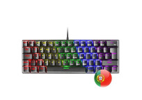 Mars Gaming MK60 Teclado Mecánico Negro FRGB Switch Azul Layout PT