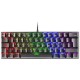 Mars Gaming MK60 Teclado Mecánico Negro FRGB Switch Rojo Layout Español