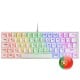 Mars Gaming MK60 Teclado Mecánico Blanco FRGB Switch Azul Layout PT