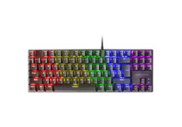 Mars Gaming MK80 Teclado Mecánico Negro FRGB Switch Marrón Layout Francés