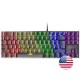 Mars Gaming MK80 Teclado Mecánico Negro FRGB Switch Azul Layout USA