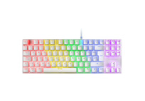 Mars Gaming MK80 Teclado Mecánico Blanco FRGB Switch Azul Layout Español