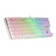 Mars Gaming MK80 Teclado Mecánico Blanco FRGB Switch Azul Layout Italiano