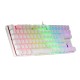 Mars Gaming MK80 Teclado Mecánico Blanco FRGB Switch Rojo Layout USA