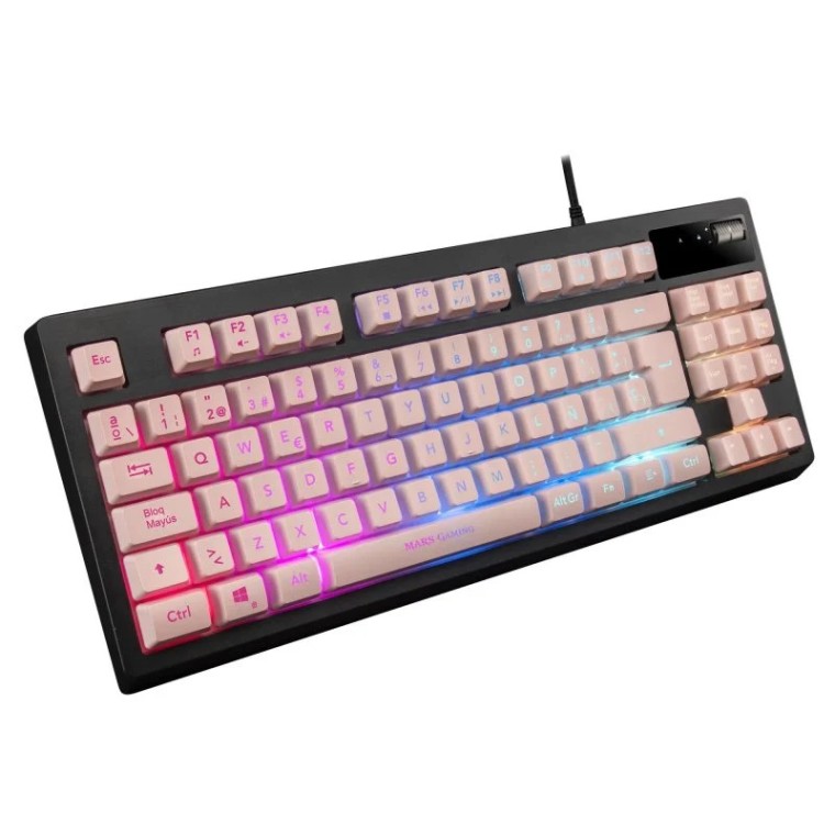 Mars Gaming MKAX Teclado Gaming RGB Rosa