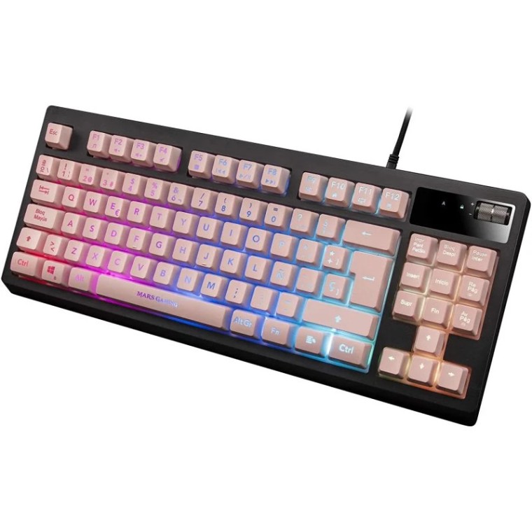 Mars Gaming MKAX Teclado Gaming RGB Rosa