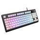 Mars Gaming MKAX Teclado Gaming RGB Blanco