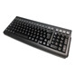 Teclado Mustek MKB-800M 101 Teclas Español USB Lector Banda Magnética Compacto Negro