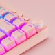 Mars Gaming MKCLOUD Teclado Mecánico Inalámbrico RGB Rosa Switch Azul