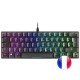 Mars Gaming MKMINI Teclado Mecánico RGB Negro Switch Outemu Azul (FR)