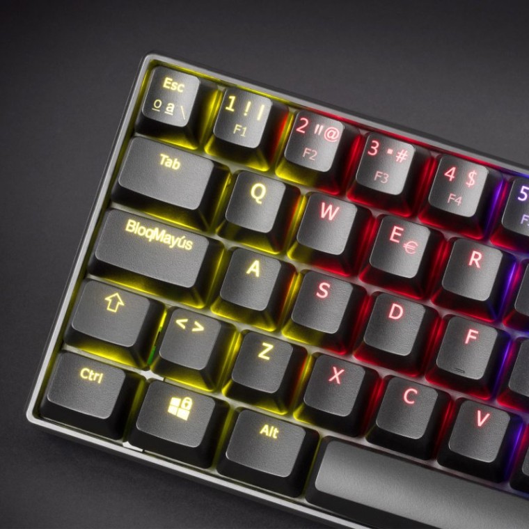 Mars Gaming MKMINI Teclado Mecánico RGB Negro Switch Outemu Azul (FR)