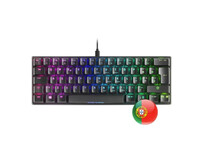 Mars Gaming MKMINI Teclado Mecánico Negro Switch Outemu Rojo Portugués