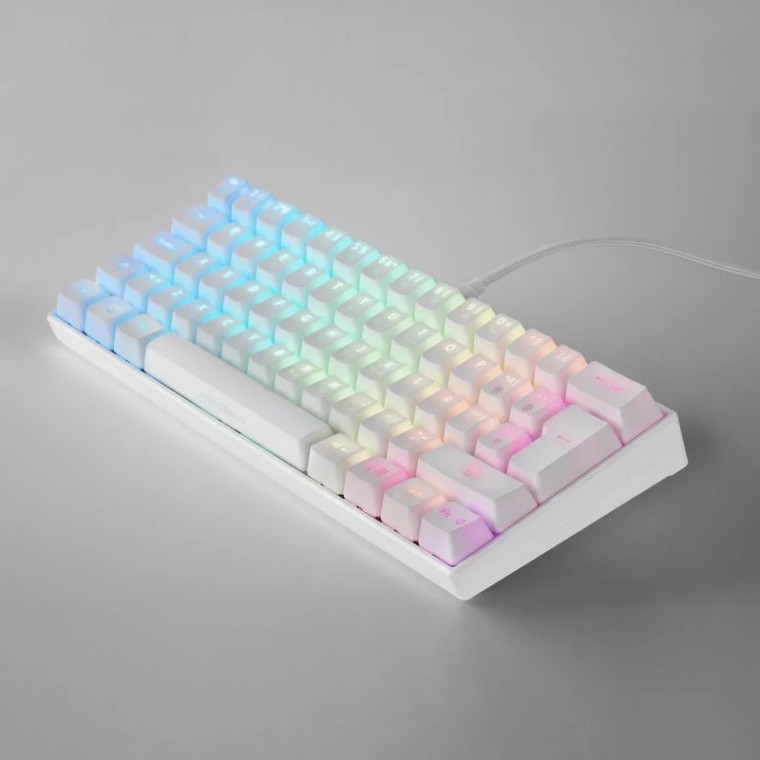 Mars Gaming MKMINI Teclado Mecánico Blanco Switch Outemu Azul