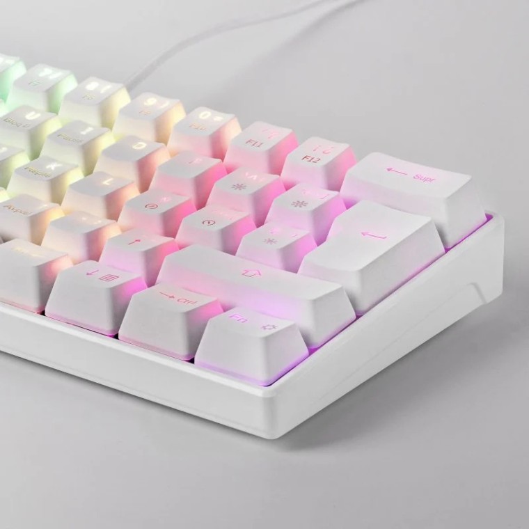 Mars Gaming MKMINI Teclado Mecánico Blanco Switch Outemu Azul