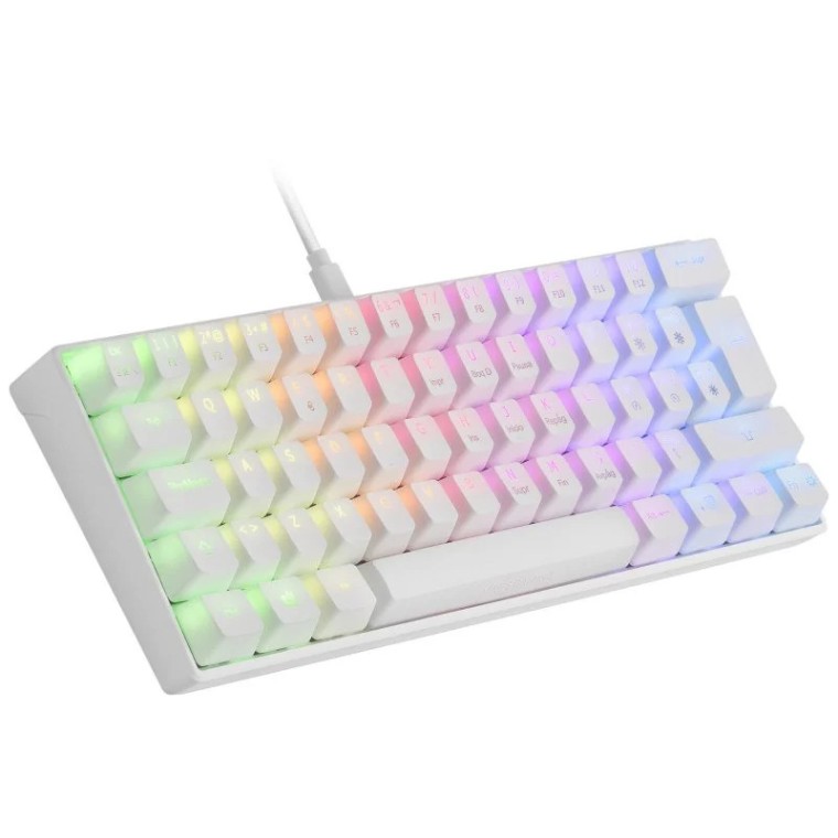 Mars Gaming MKMINI Teclado Mecánico Blanco Switch Outemu Azul