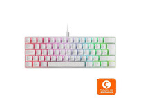 Mars Gaming MKMINI Teclado Mecánico Blanco Switch Outemu Azul Portugués Mars Gaming MKMINI Teclado Mecánico Blanco Switch Outemu Azul Portugués