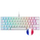 Mars Gaming MKMINI Teclado Mecánico RGB Blanco Switch Outemu Rojo (FR)