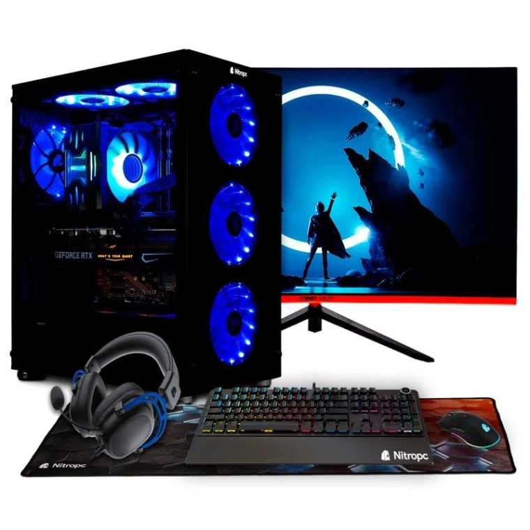 NitroPC Pack Nitro Intel i9-12900KF/32GB/2TB SSD/RTX 4060Ti + Monitor 27" WQHD 165Hz Curvo