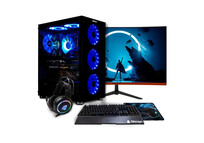 Nitropc Pack Platinum AMD Ryzen 7 7700X/32GB/2TB SSD/RTX 4060 + Monitor 27" FullHD 165Hz Curvo