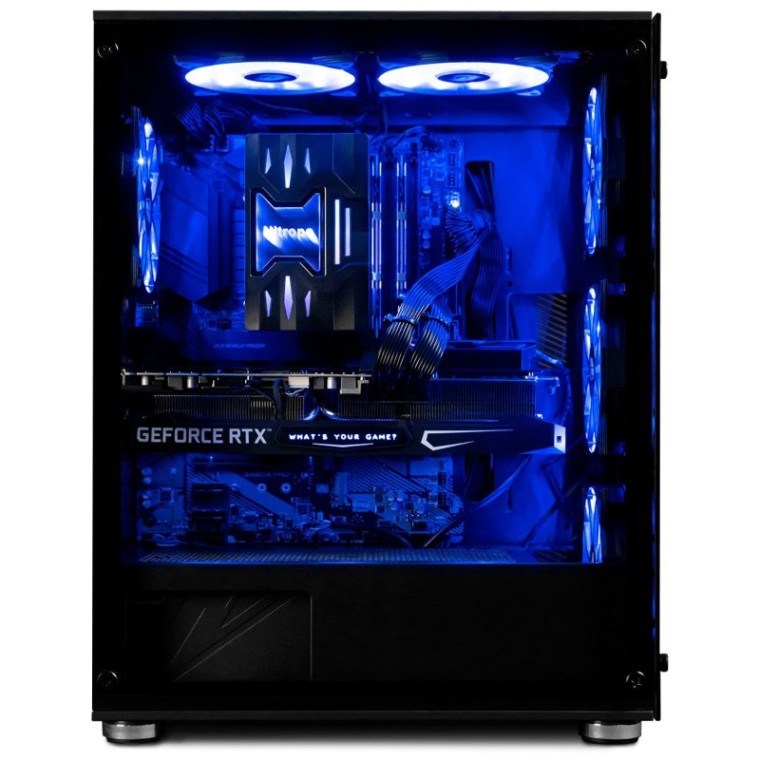 Nitropc Pack Platinum AMD Ryzen 7 7700X/32GB/2TB SSD/RTX 4060 + Monitor 27" FullHD 165Hz Curvo