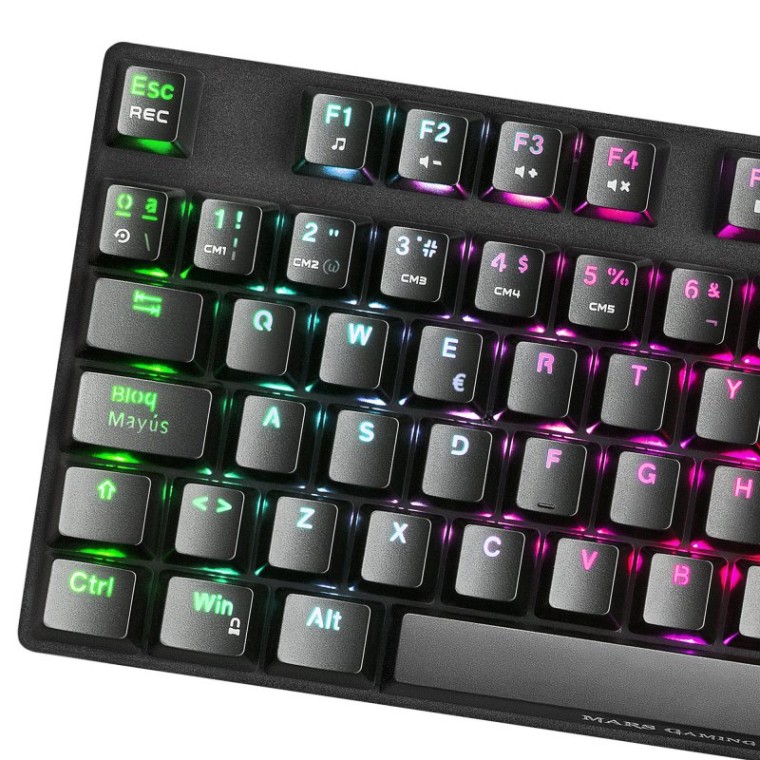 Mars Gaming MKREVOPRO Teclado Mecánico Gaming RGB Switch Azul