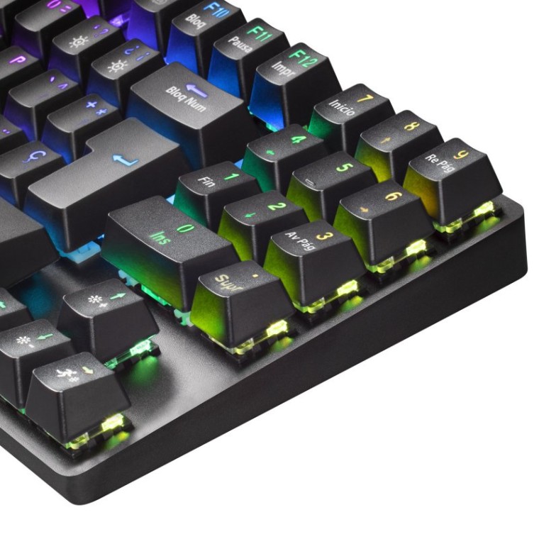 Mars Gaming MKREVOPRO Teclado Mecánico Gaming RGB Switch Azul