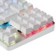 Mars Gaming MKREVOPRO Teclado Gaming Mecánico Blanco Switch Azul