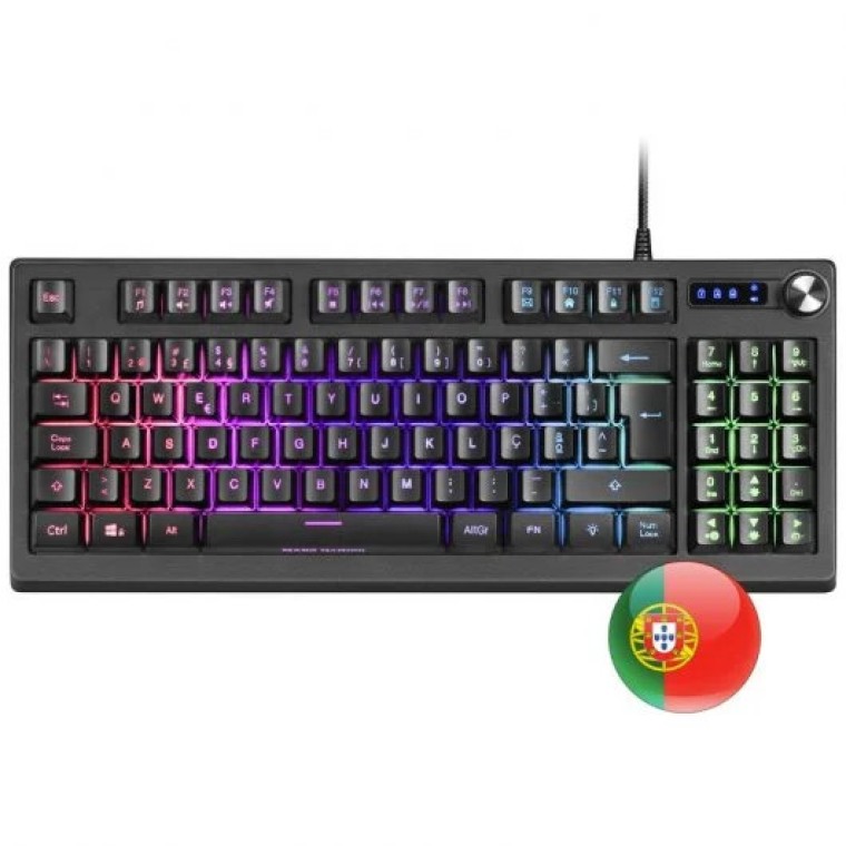 Mars Gaming MKREVO Teclado Gaming RGB Portugués