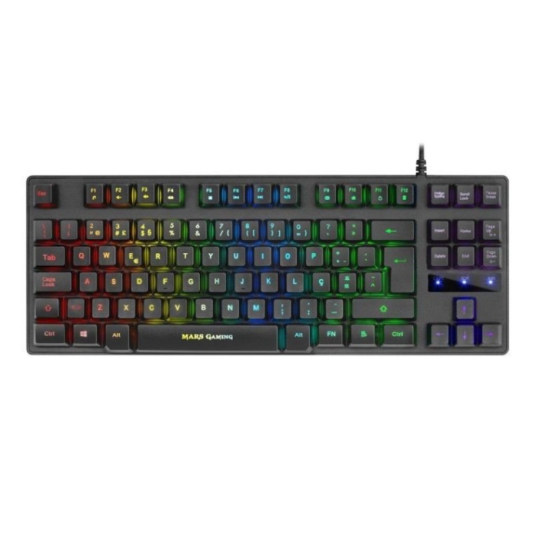 Mars Gaming MKTKLPT Teclado Híbrido Gaming RGB Switch Rojo Portugués