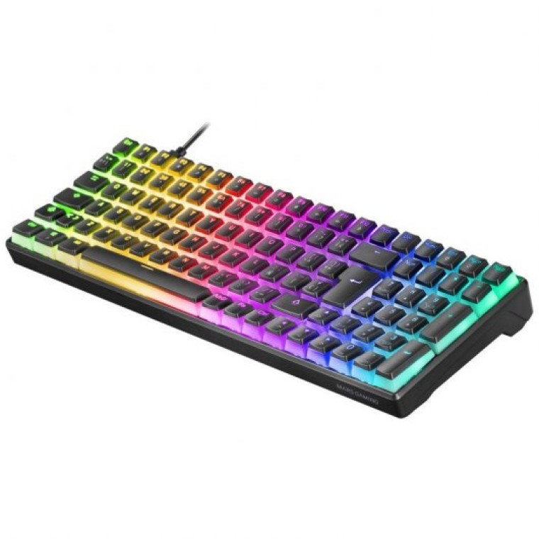 Mars Gaming MKULTRA Teclado Mecánico Negro Switch Azul Portugués