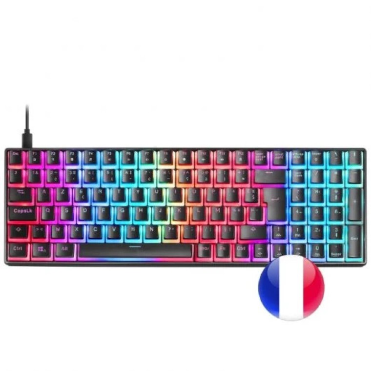 Mars Gaming MKULTRA Teclado Mecánico Negro Switch Marrón (FR)