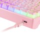 Mars Gaming MKULTRA Teclado Mecánico Rosa Switch Azul Portugués