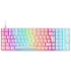 Mars Gaming MKULTRA Teclado Mecánico Blanco Switch Azul