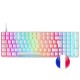 Mars Gaming MKULTRA Teclado Mecánico Blanco Switch Azul (FR)