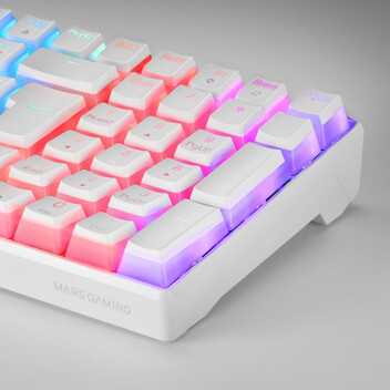 Mars Gaming MKULTRA Teclado Mecánico Blanco Switch Rojo Mars Gaming MKULTRA Teclado Mecánico Blanco Switch Rojo