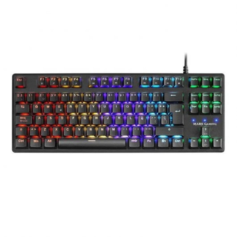 Mars Gaming MKXTKL Teclado Mecánico Gaming RGB Switch Azul