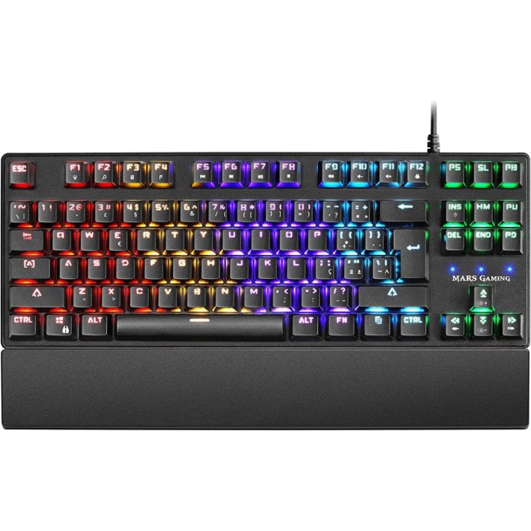 Mars Gaming MKXKTL Teclado Mecánico Gaming RGB Switch Azul Portugués