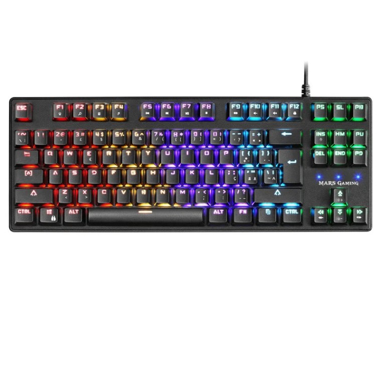 Mars Gaming MKXKTL Teclado Mecánico Gaming RGB Switch Azul Portugués