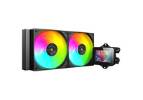 Mars Gaming ML-VISION240 Refrigeración Líquida AiO TDP 500W 2 Ventiladores ARGB Pantalla LCD Negro