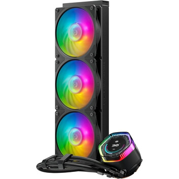 Cooler Master MasterLiquid 360 ION ARGB Kit Refrigeración Líquida con Pantalla 360mm Negro Cooler Master MasterLiquid 360 ION ARGB Kit Refrigeración Líquida con Pantalla 360mm Negro
