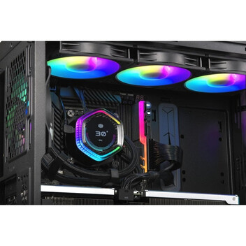 Cooler Master MasterLiquid 360 ION ARGB Kit Refrigeración Líquida con Pantalla 360mm Negro Cooler Master MasterLiquid 360 ION ARGB Kit Refrigeración Líquida con Pantalla 360mm Negro