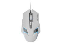 Mars Gaming MMM024 Ratón Gaming RGB Flow Sensor Óptico 4000 DPI Blanco