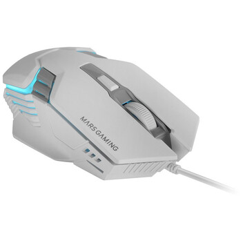 Mars Gaming MMM024 Ratón Gaming RGB Flow Sensor Óptico 4000 DPI Blanco Mars Gaming MMM024 Ratón Gaming RGB Flow Sensor Óptico 4000 DPI Blanco