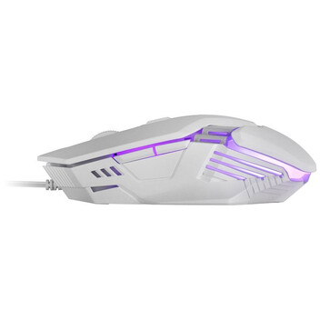 Mars Gaming MMM024 Ratón Gaming RGB Flow Sensor Óptico 4000 DPI Blanco Mars Gaming MMM024 Ratón Gaming RGB Flow Sensor Óptico 4000 DPI Blanco