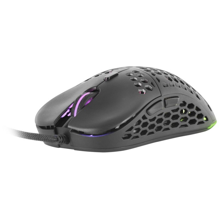 Mars Gaming MM55 Ratón Gaming RGB 12800 DPI Negro