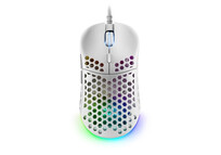Mars Gaming MM55W Ratón Gaming RGB 12800 DPI Blanco