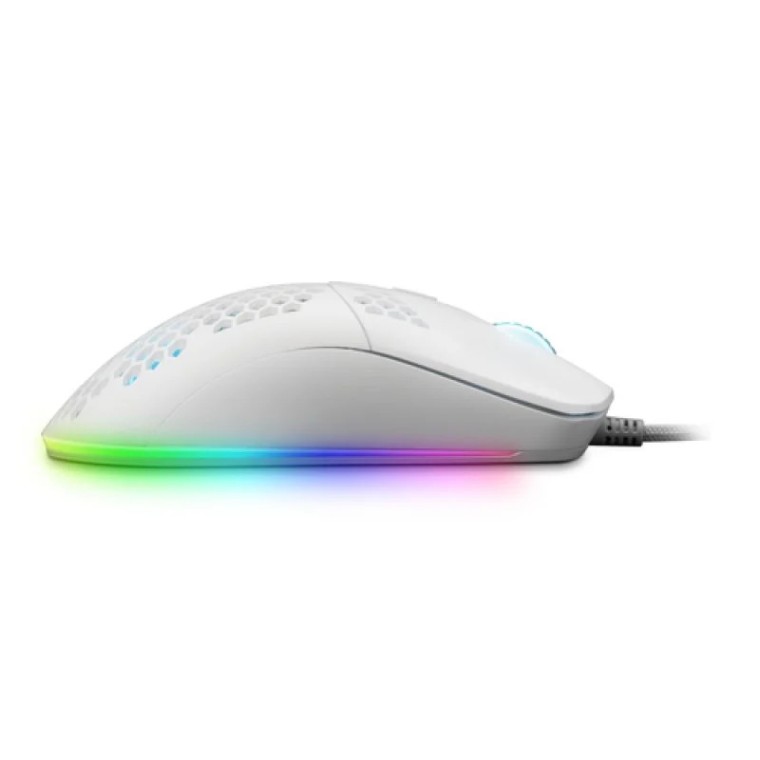 Mars Gaming MMAX Ratón Gaming RGB 12400DPI Blanco