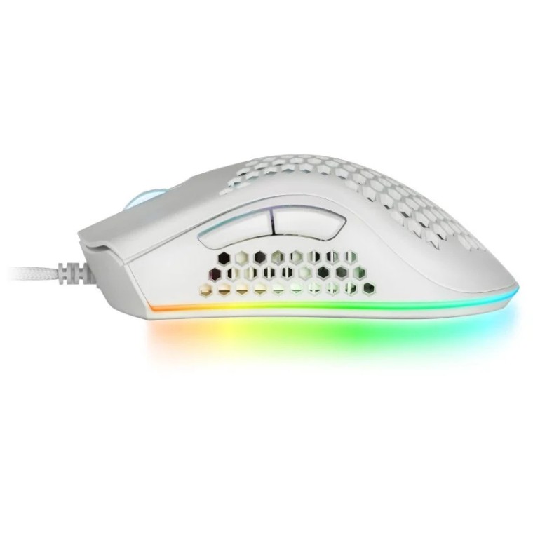 Mars Gaming MMEX Ratón Gaming RGB 32000DPI Blanco